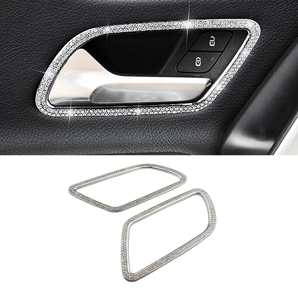 

Для Mercedes Benz B Class W247 2018 2019 2020 B180 B200 B220 B250 рамка внутренней дверной ручки Алмазная отделка кристаллическая наклейка