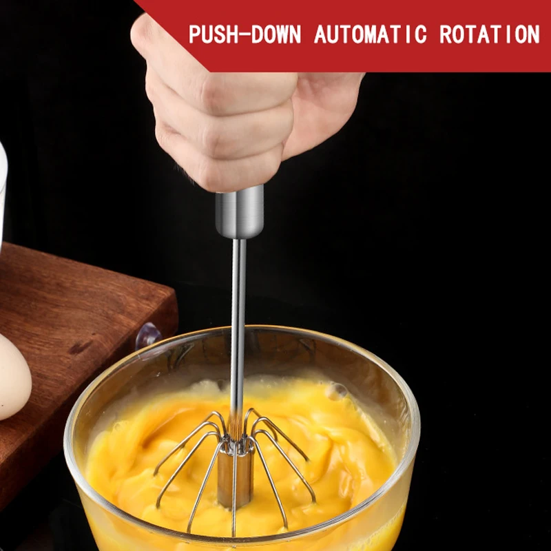 Новинка полуавтоматический ручной кухонный миксер для яиц из нержавеющей стали