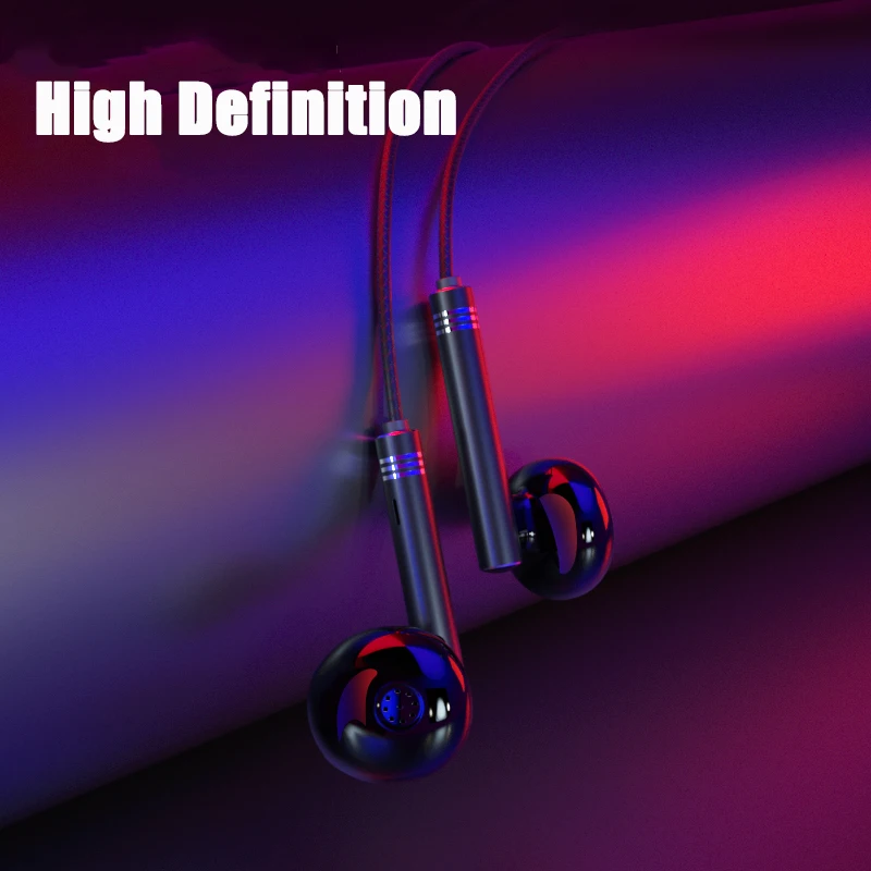 3 5 мм проводные наушники вкладыши гарнитура стерео высокой четкости музыка Смарт