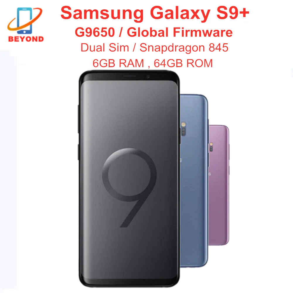 Samsung Galaxy S9 плюс + G9650 Dual Sim Octa Core 6 2 &quot6 ГБ оперативной памяти 64 Гб встроенной NFC Snapdragon