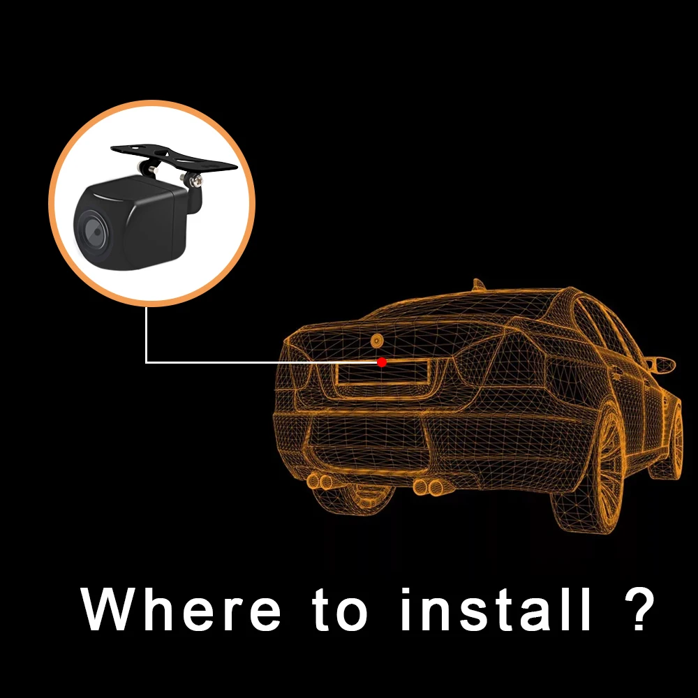 Carsanbo 720P HD wifi Беспроводная Автомобильная камера заднего вида фронтальная