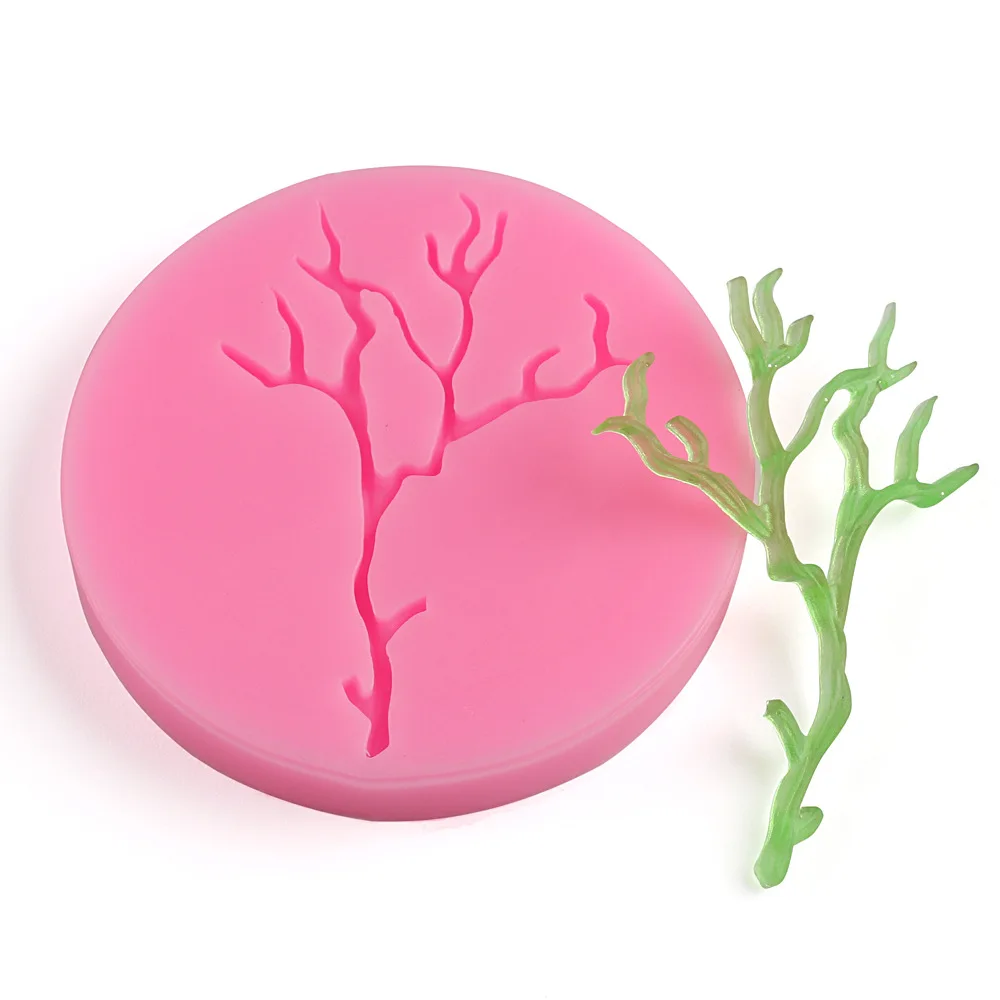 

Tree Branch Border Silicone Molds DIY Party Cupcake Topper Fondant Cake Decorating Tools Candy Clay Chocolate Gumpaste Moulds P6