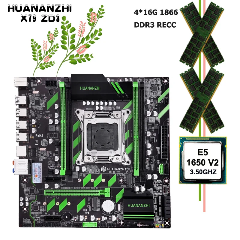 HUANANZHI Материнские платы комбо X79 ZD3 материнская плата с двумя M.2 Слоты NVMe/NGFF
