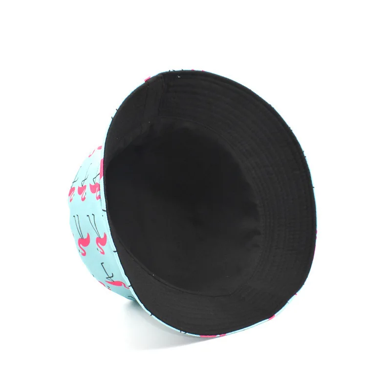 New Double-Sided Fisherman Hat Fashion Summer Ladies Sun Visor tide Bird Print Wild Basin Hip Hop Bucket Universal | Аксессуары для