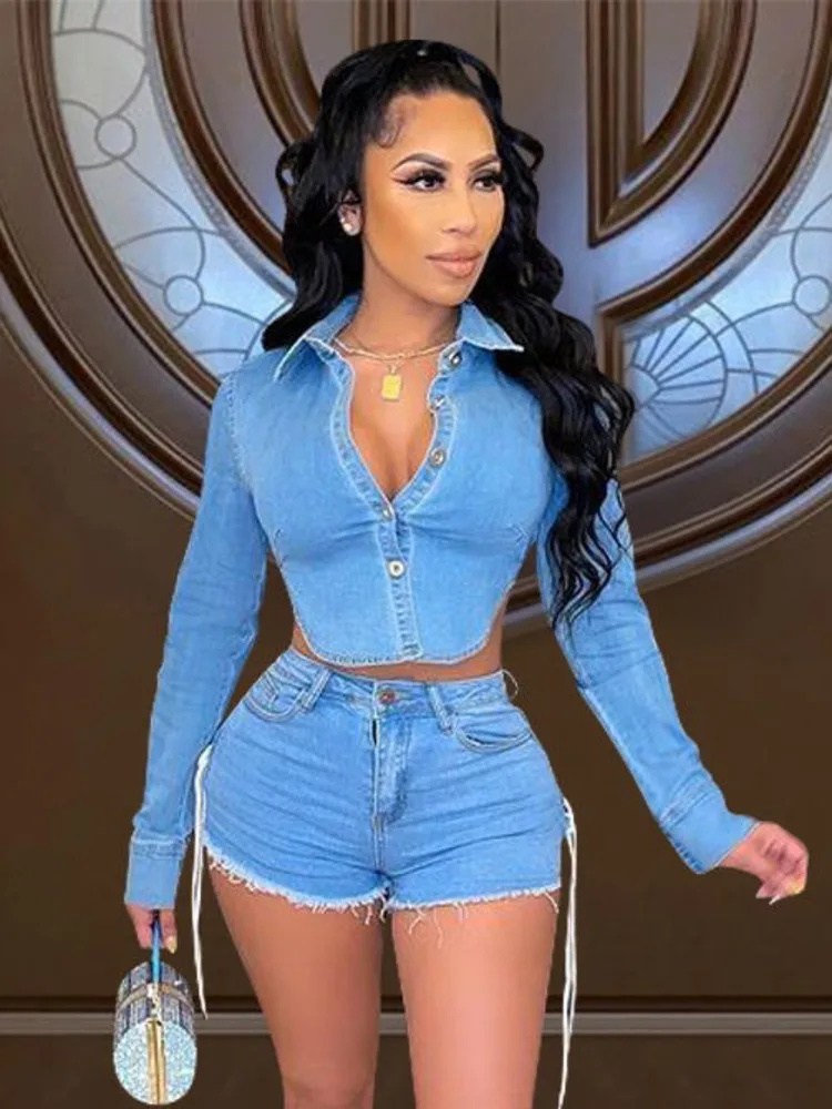 Женский комплект из 2 предметов укороченный топ с открытой спиной и отложным