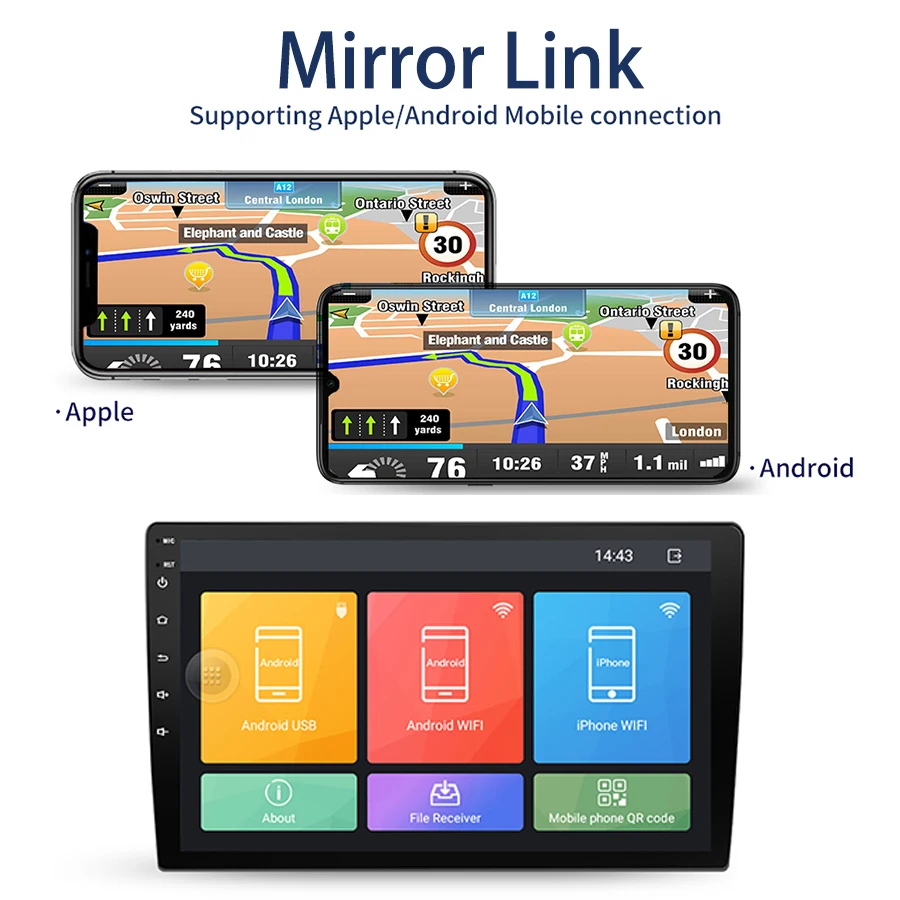 Car Radio Android 10.0 GPS Navigation For HYUNDAI Elantra 2011 Head Unit Usb Multimedia Cassette Recorder Player Full Touch | Автомобили и