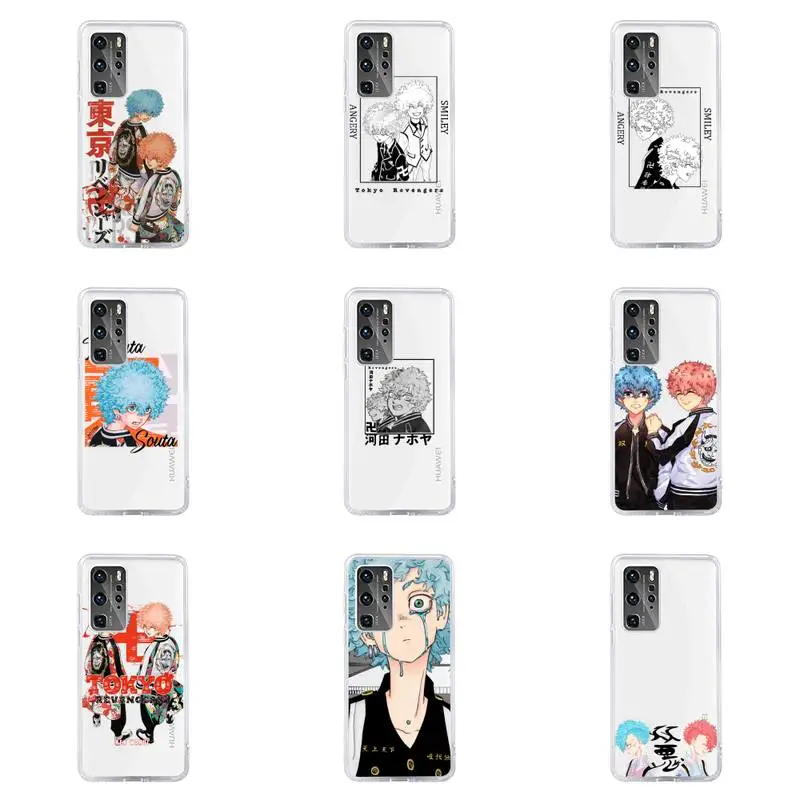 

smiley Tokyo Avengers revengers anime Phone Case For Huawei P40 P30 P20 Mate Honor 10i 30 20 i 10 40 8x 9x Pro Lite Cover