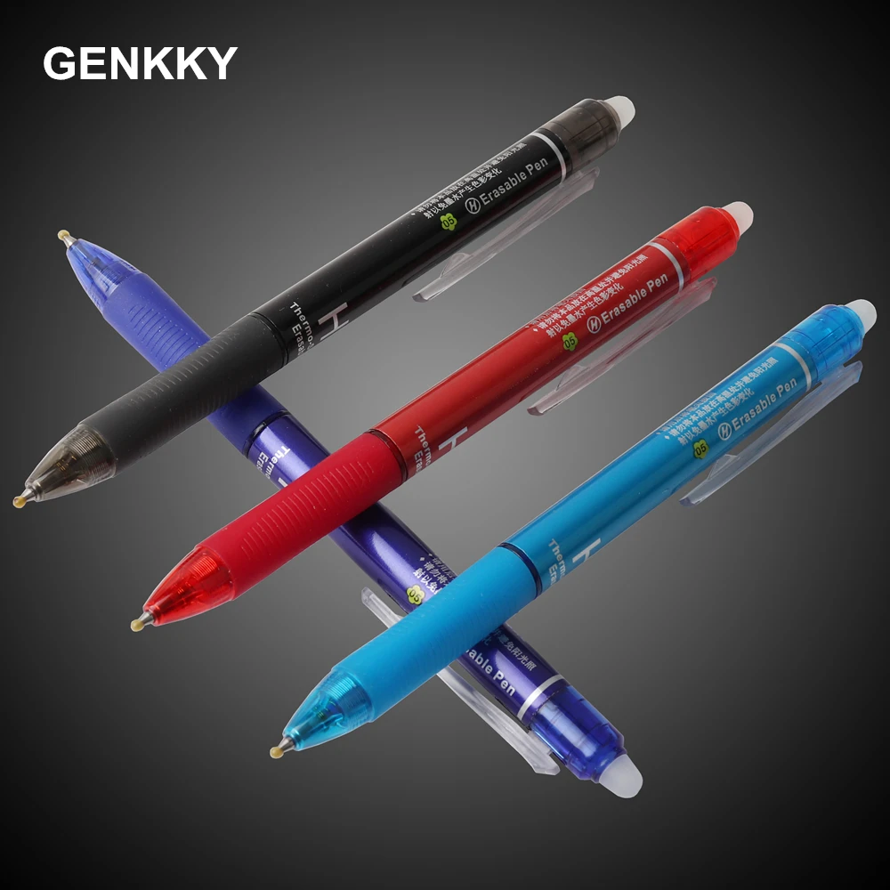 Гелевая ручка GENKKY с контролем температуры стираемая ручка X-8810/0. 5 мм пружинная перьевая ручка канцелярские принадлежности