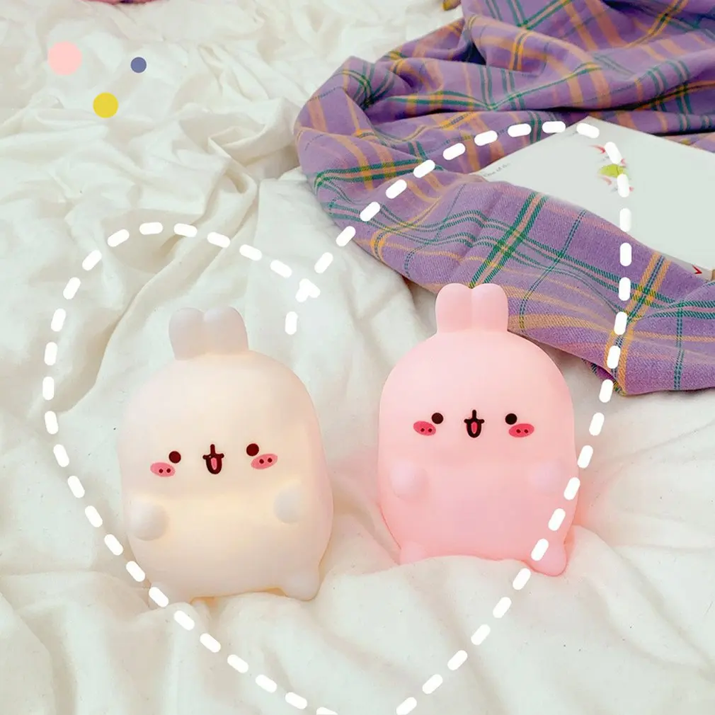 

Night Light Cartoon Creative Night Light Livingroom Rabbit Decoration Bedroom Bedside Lamp Rabbit Night Light
