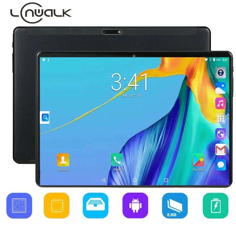 Новейший Android планшет 9 0 OS 10 дюймовый планшетный ПК четырехъядерный 32 Гб ПЗУ 4 ядра