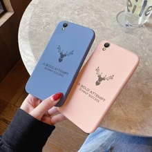 For oppo a37 a57 a39 a74 4G a74 5G Realme c11 2020 2021 Realme C20 C20A casing with Deer head pattern Back Cover Shockproof case