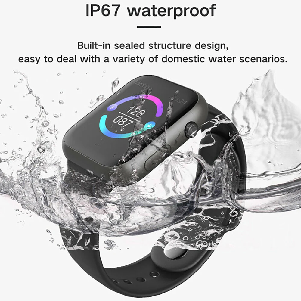 Bluetooth мужские Смарт-часы 1,3 дюймов сенсорный экран IP67 Водонепроницаемый сердечный ритм кровяное давление фитнес-трекер монитор Горячие Смарт-часы