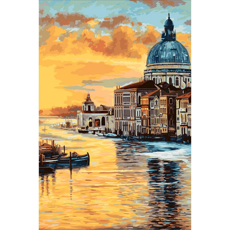 

Scenery DIY Digital Acrylic Painted For Adults Kids Handpainted Oil Painting By Number House Living Room Wall Decoration Art