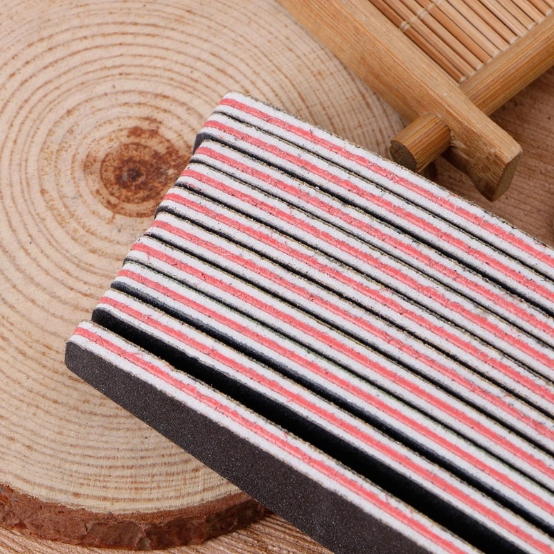 

New Double Side Comb Curved Shape Nail Files Sanding Manicure Tools M76F