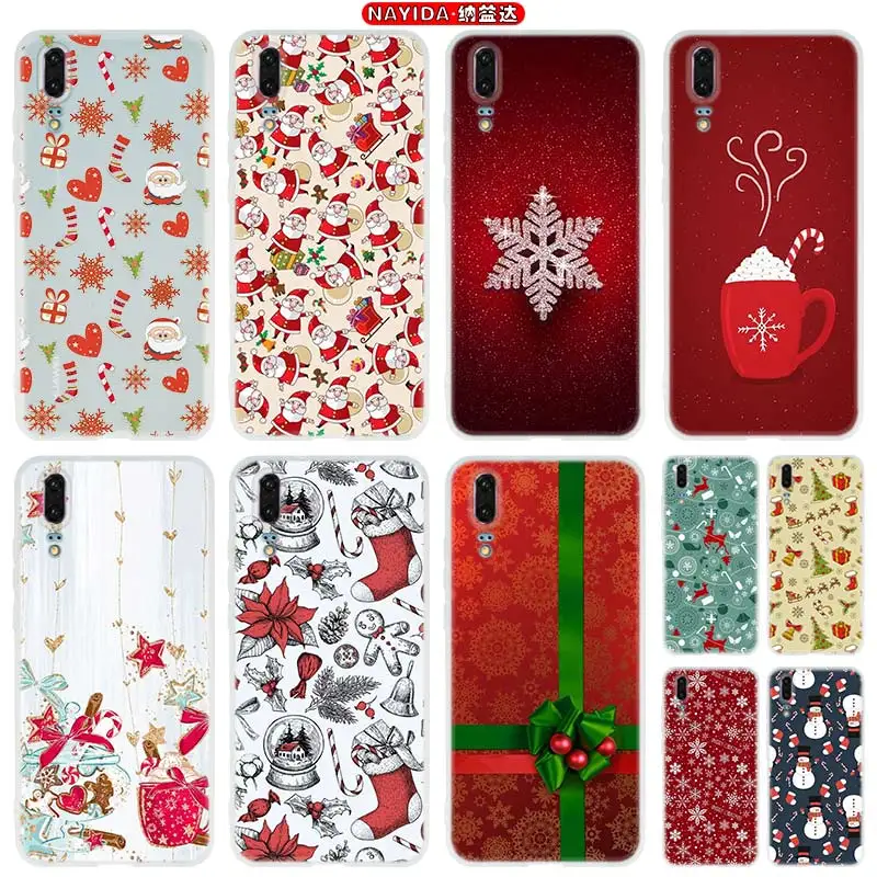

Чехол для телефона Huawei P50 P40 P10 P20 P30 Lite Pro P Smart Z 2019 2020 чехол Рождество