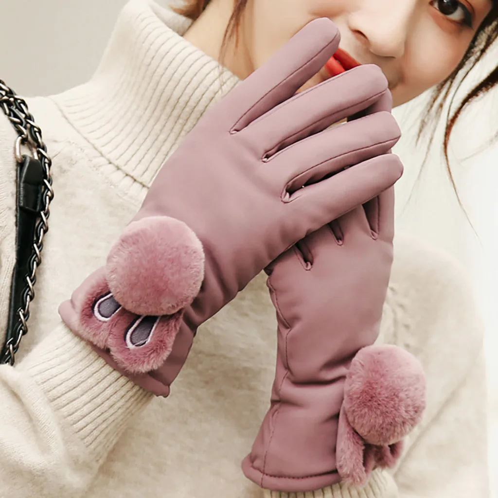 Женские Мультяшные Зимние холодные и теплые ветрозащитные уличные велосипедные