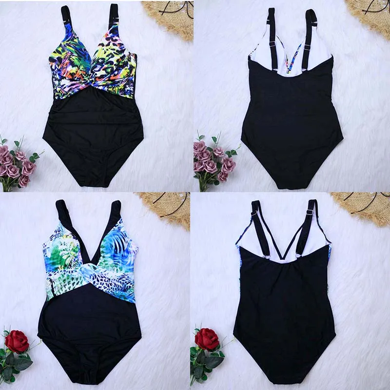 

Sexy One Piece Swimsuit Plus Size Swimwear Women 2020 Sport Backless High Waisted Bathing Suits Beachwear Backless Swim Wear 2XL