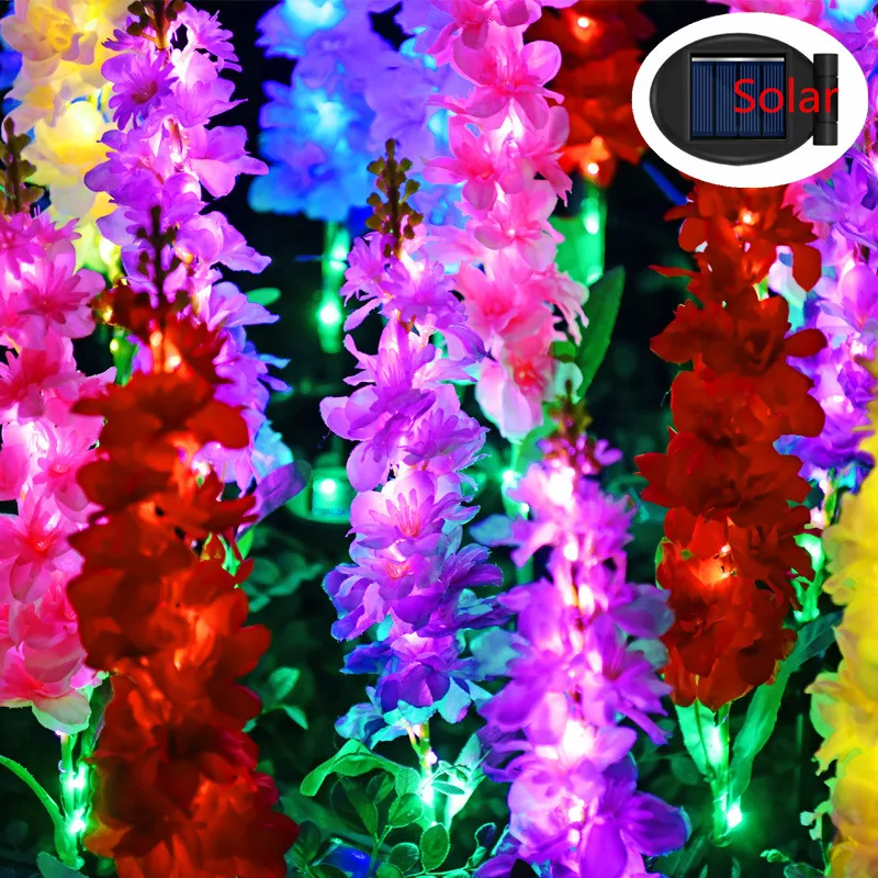 

Solar Outdoor Garland Lights Violet Led Lights Fairy Lights Wedding Christmas Decoration Led Outdoor Garland Street Solar Lamp