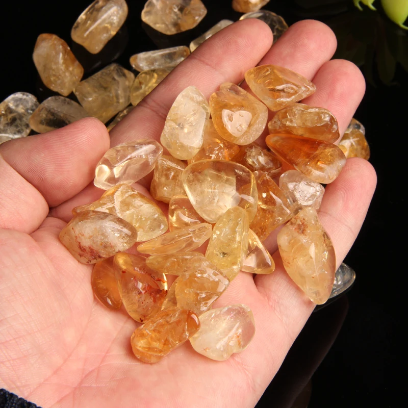 

Big Size Natural Citrine Crystal Stone Rock Polished Gravel Specimen Stone and Minerals For Garden Fish Tank Home Decoration