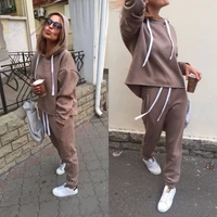 ogilvy mather 2020 tracksuit for women long sleeve thicken hooded sweatshirts 2 piece set casual sport suit women tracksuit sets