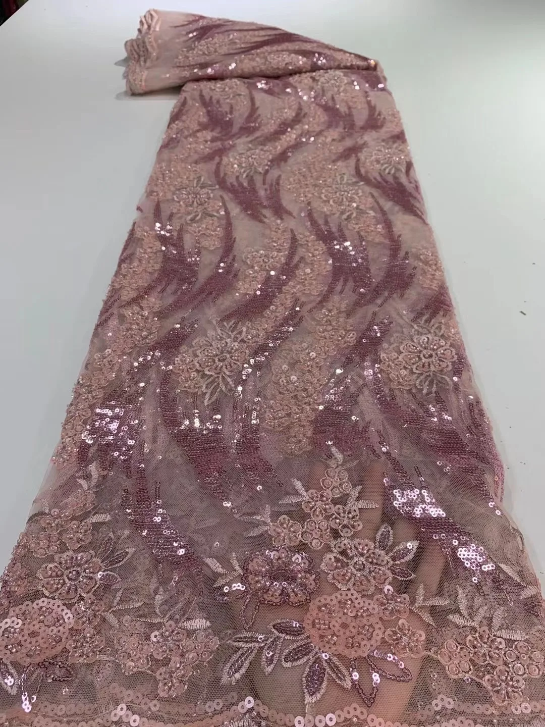 

Кружевная ткань для свадебвечерние вечеринки, французская сетчатая кружевная ткань, 2021 африканский тюль, кружевная ткань с ручными блестка...