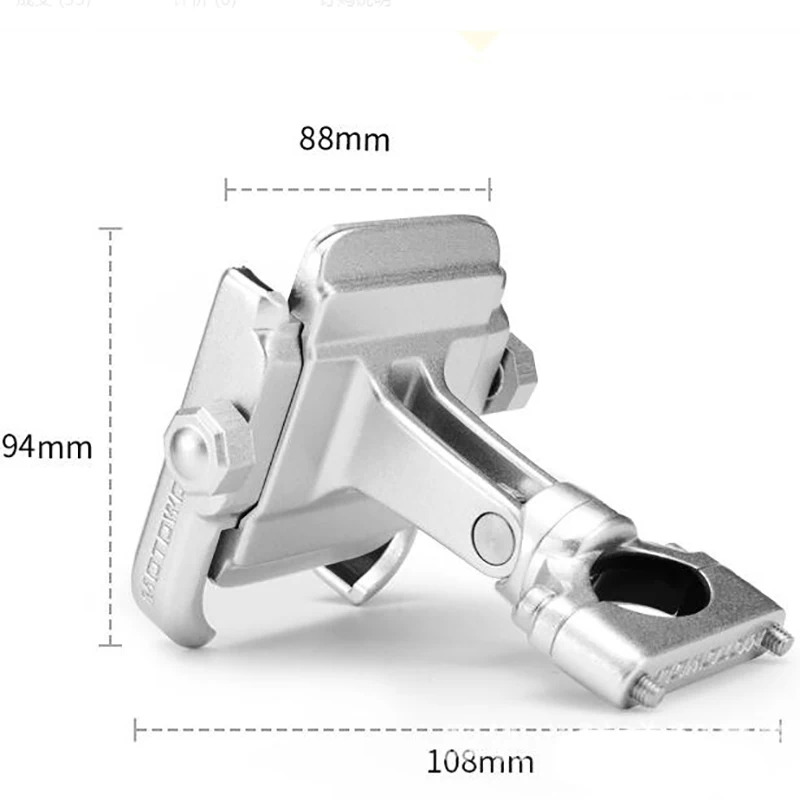 360 rotation universal bike aluminum alloy motorcycle motorbike handlebar mobile phone holder stand mount black silver for moto free global shipping