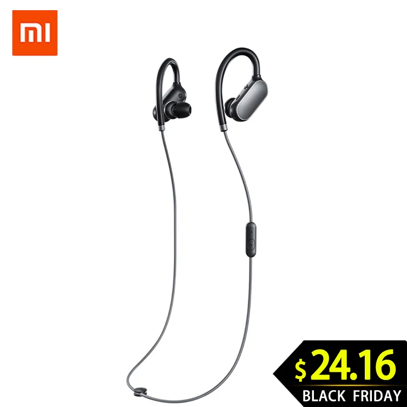 Оригинальные Xiaomi mi Спортивные наушники Bluetooth 4,1, гарнитура, беспроводные наушники с mi c, водонепроницаемые для iPhone 8, 7 S, 7