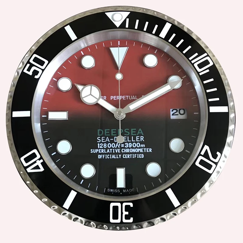 Светящийся Топ Дизайн качественные металлические часы настенные в форме с