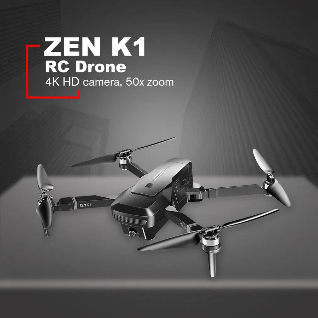 Visuo ZEN K1 GPS RC Drone with 4K HD Dual Camera Gesture Control 5G Wifi FPV Brushless Motor Flight 2.4G | Электроника