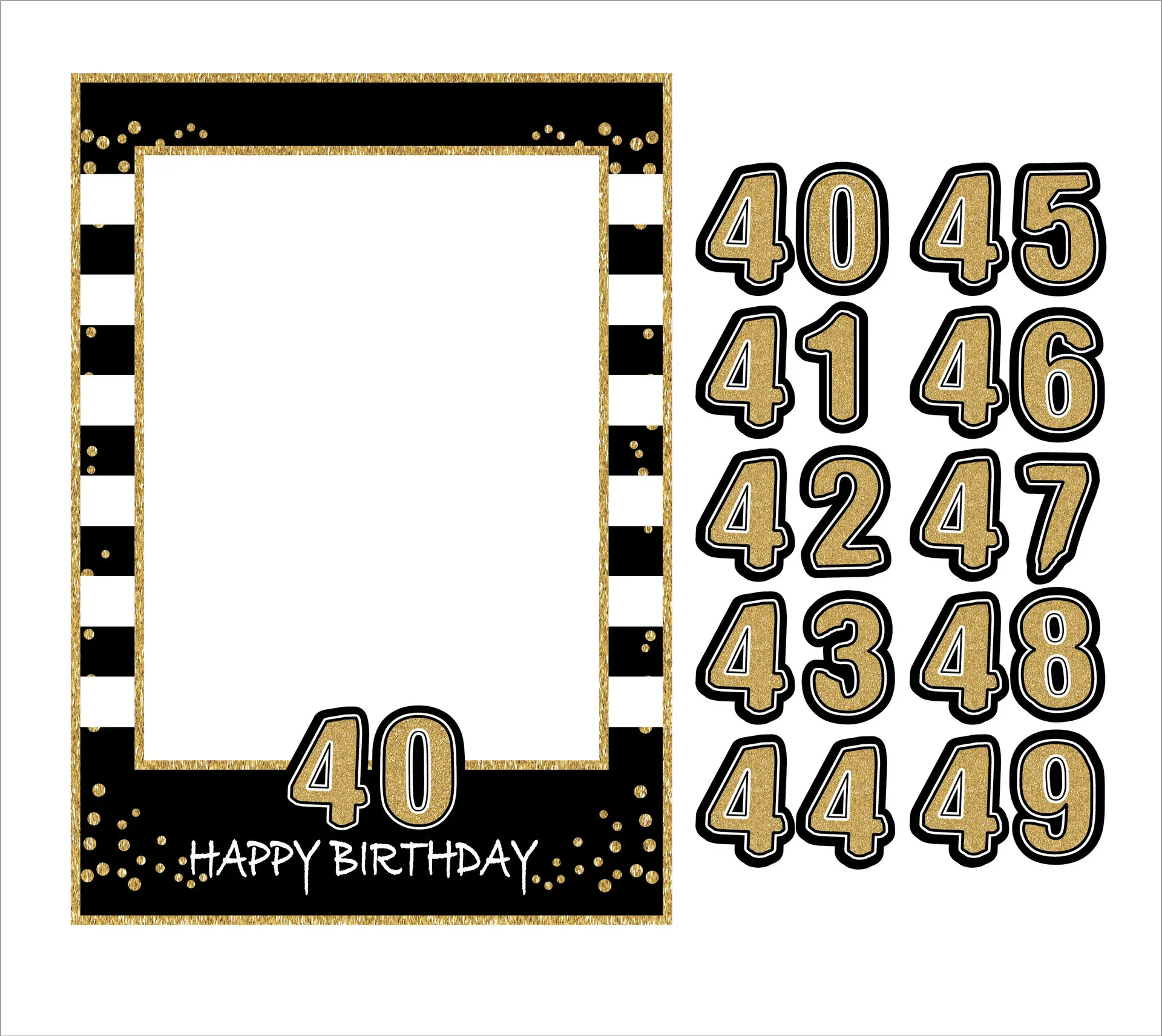 Фоторамка 20-79 дней рождения фоторамка с блестками и луком реквизит для украшения