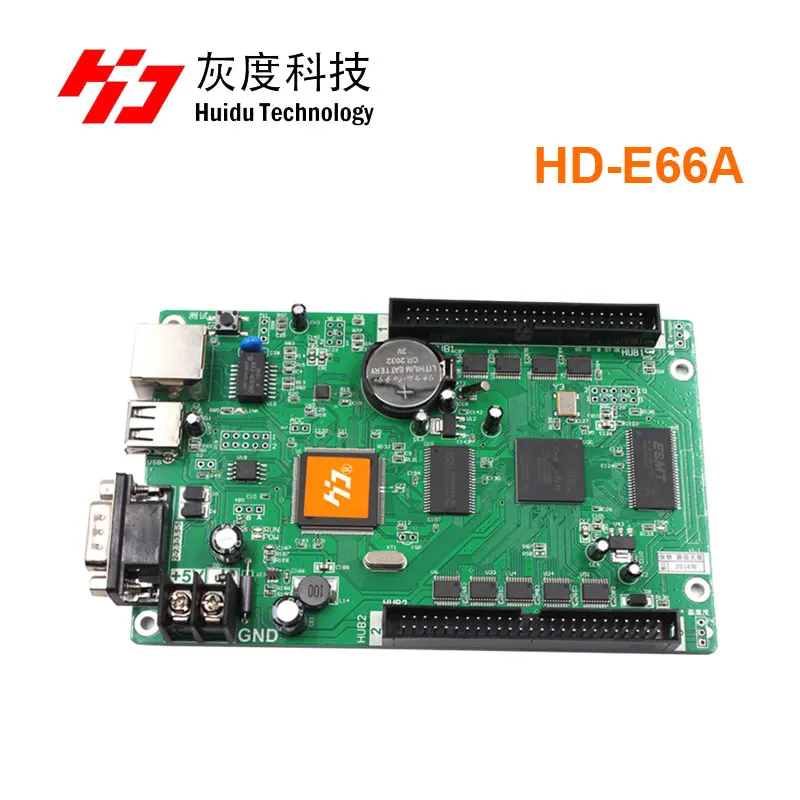 Huidu E66A ethernet порт async одноцветная и двухцветная карта управления с usb-портом hd-e66a