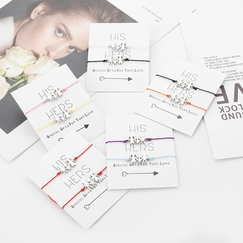 Женский браслет из нержавеющей стали G.YCX регулируемый восковой верёвки для мамы