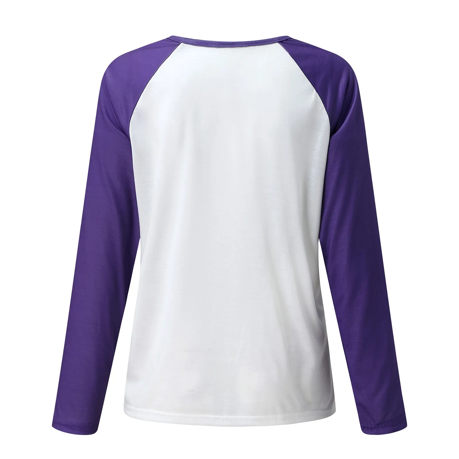 60# Lovely Cat Print Hoodie Women Long Sleeve Casual Harajuku Sweatshirt Female Plus Size O-neck Color Block Pullover Tracksuit