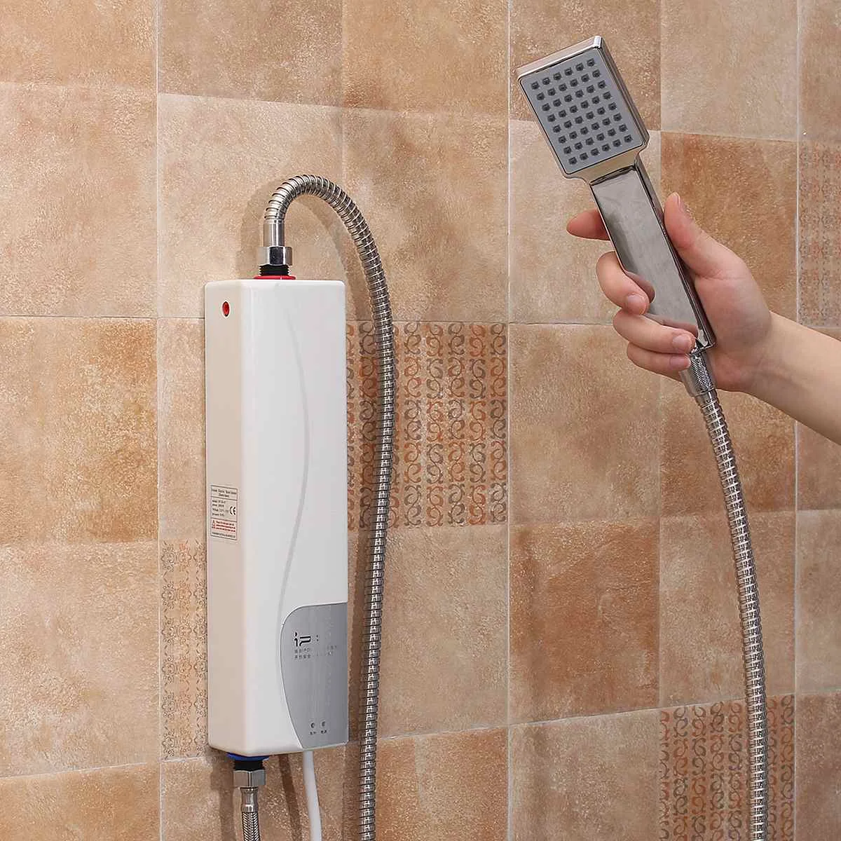 

220V 3000W Electric Water Heater Instant Electric Indoor Shower Tankless Water Heater Kitchen Bathroom Bathroom Water Heating