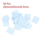 Силиконовый изолятор, 50 шт., TO-3P транзисторов, 26 мм x 20 мм x 0,3 мм