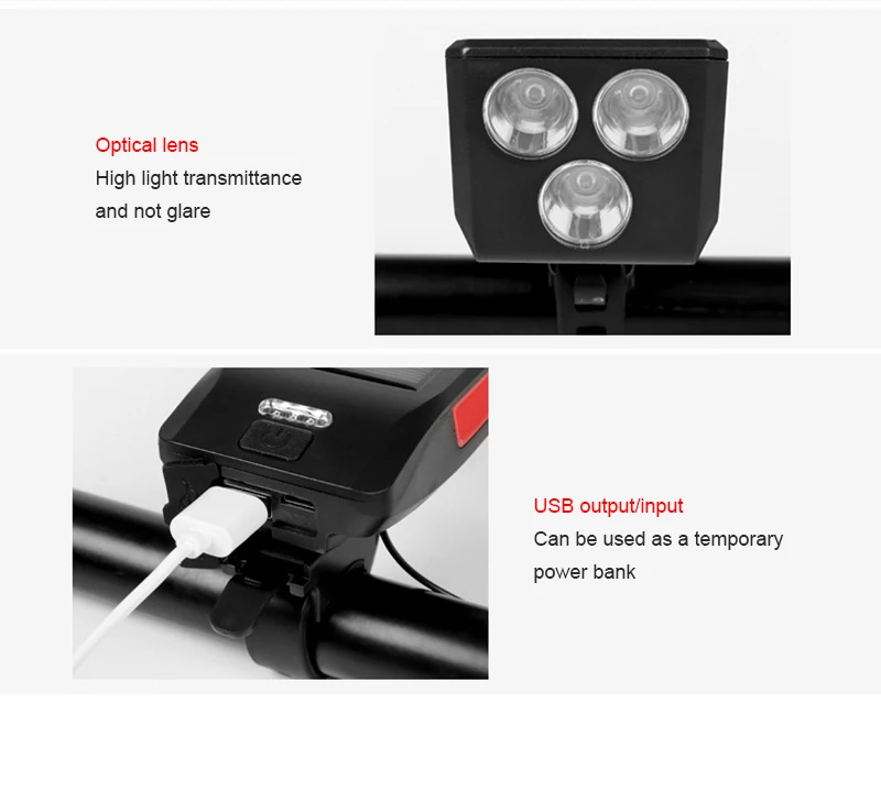 Солнечный велосипедный головной светильник 3led горный велосипед