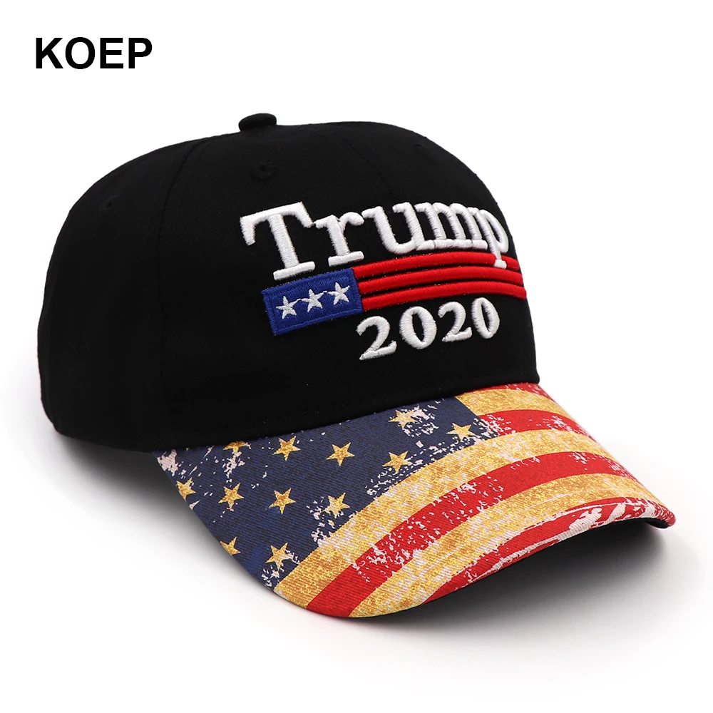 Новинка 2020 Кепка с флагом США бейсболка s Keep America Great Снэпбэк президента 3D вышивкой