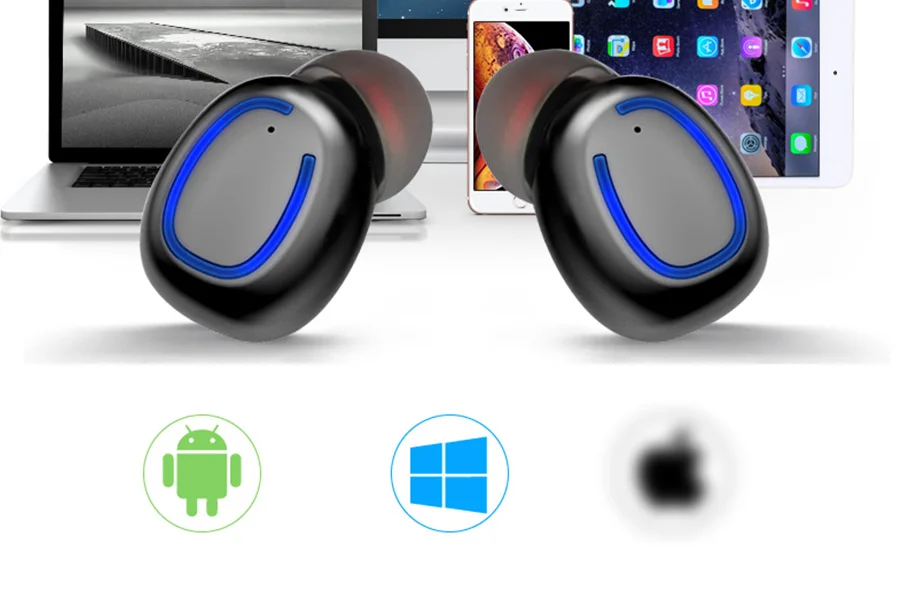 CBAOOO TWS Bluetooth 5,0 беспроводная гарнитура IPX6 водонепроницаемая Спортивная стерео Беспроводная гарнитура с затычки в уши для микрофона