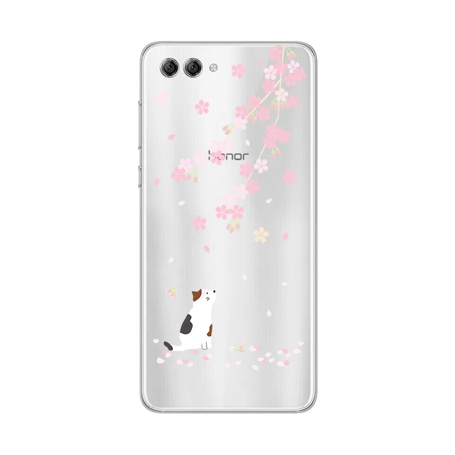 Ciciber Кот Цветок для Honor 7A 8X 10 9 8C V10 Lite C Play мягкие телефонные чехлы Huawei Y9 Y7 Y6 Y5 Y3 Prime Pro