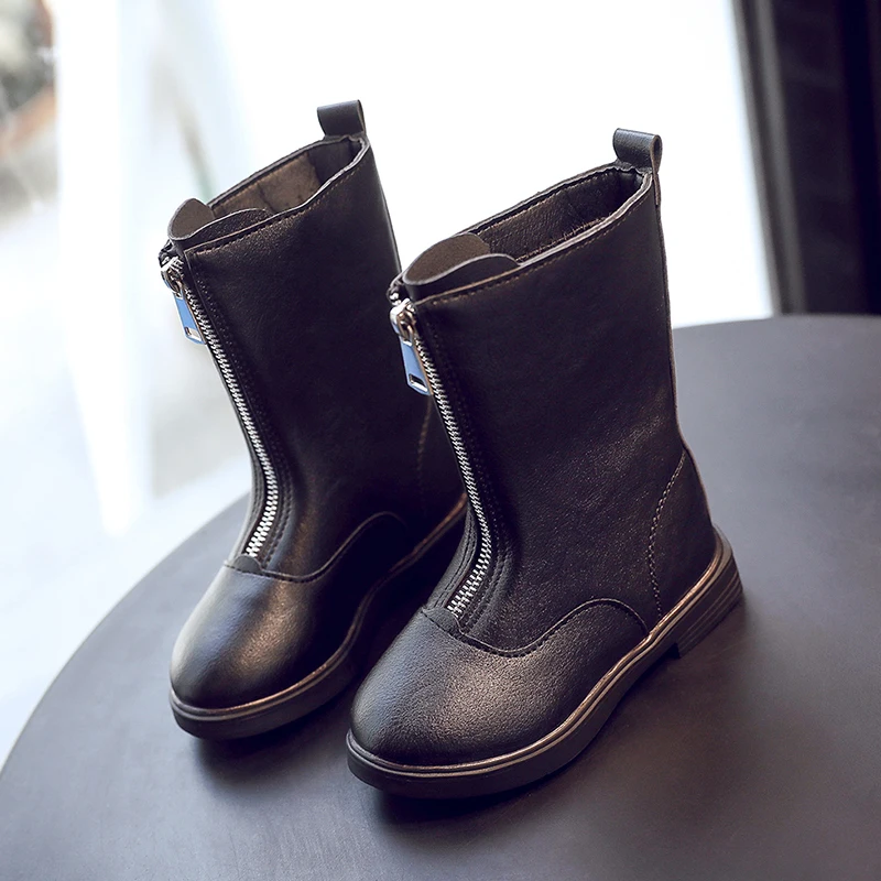 Ботинки мартинсы для девочек новинка осень-зима 2020 модные детские ботинки