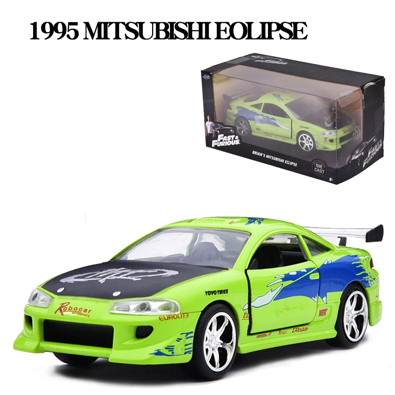 Jada 1:32 скорость и страсть Mitsubishi Eolipse модель автомобиля из сплава металлическая