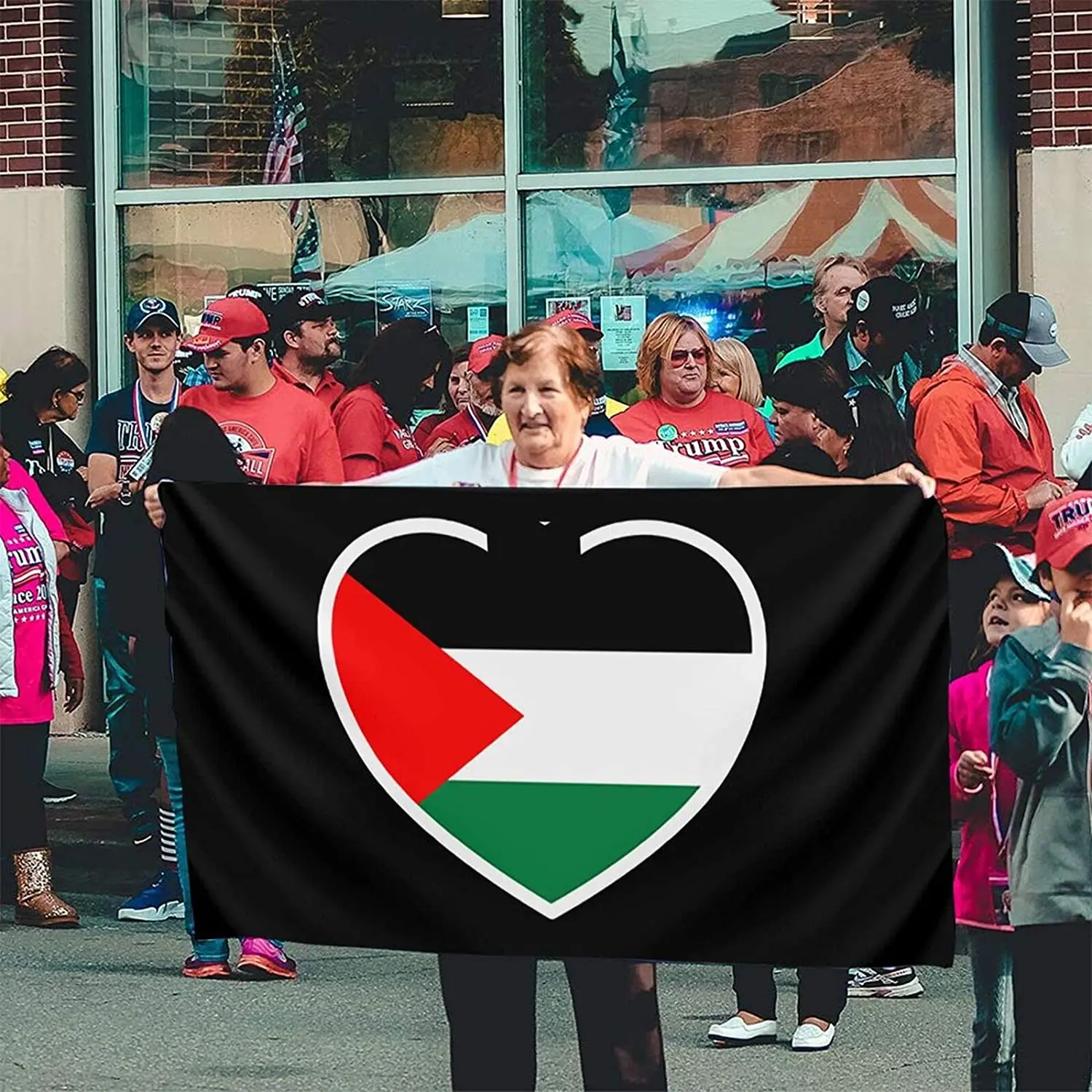 

Флаги «Я люблю Палестину»-1, 3x5 футов, Садовый флаг, американский флаг, патриотическое наружное украшение с латунными Люверсами