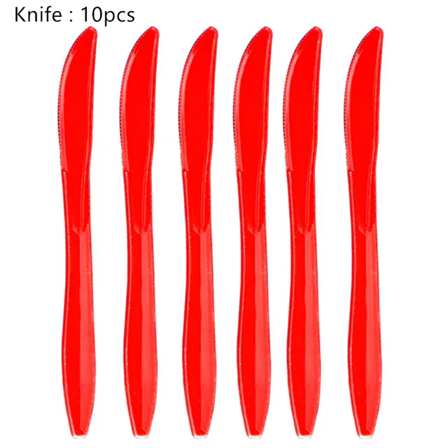 10pcs Knife Черно-белые клетчатые вечерние одноразовые столовые приборы автомобили Гоночный флаг настольные чашки игры решетки вечерние и свадебные декоративные детские игрушки - Цвет: 10pcs Knife