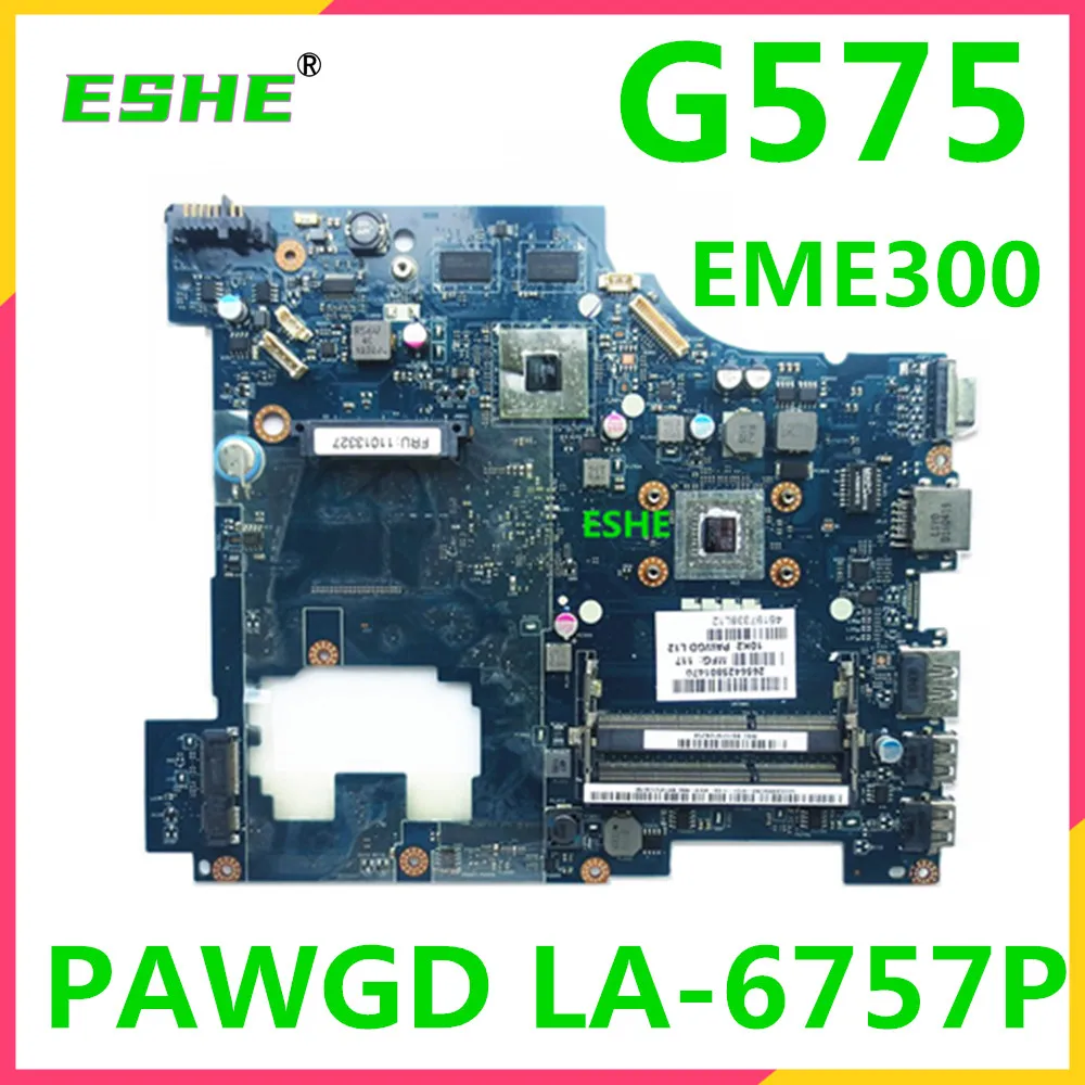 PAWGD LA-6757P материнская плата для Lenovo Ideapad G575 EME300 Материнская плата ноутбука DDR3 216-0774207 100% полностью протестирована и высокого качества PAWGD LA-6757P материнская плата для Lenovo Ideapad G575 EME300 Материнская плата ноутбука DDR3 216-0774207 100% полностью протестирована и высокого качества