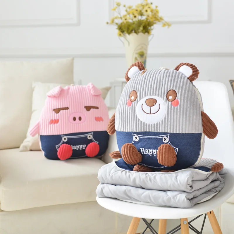 Плюшевый медведь 2 в 1 игрушки слоны с ушами мягкие животные подушка одеяло