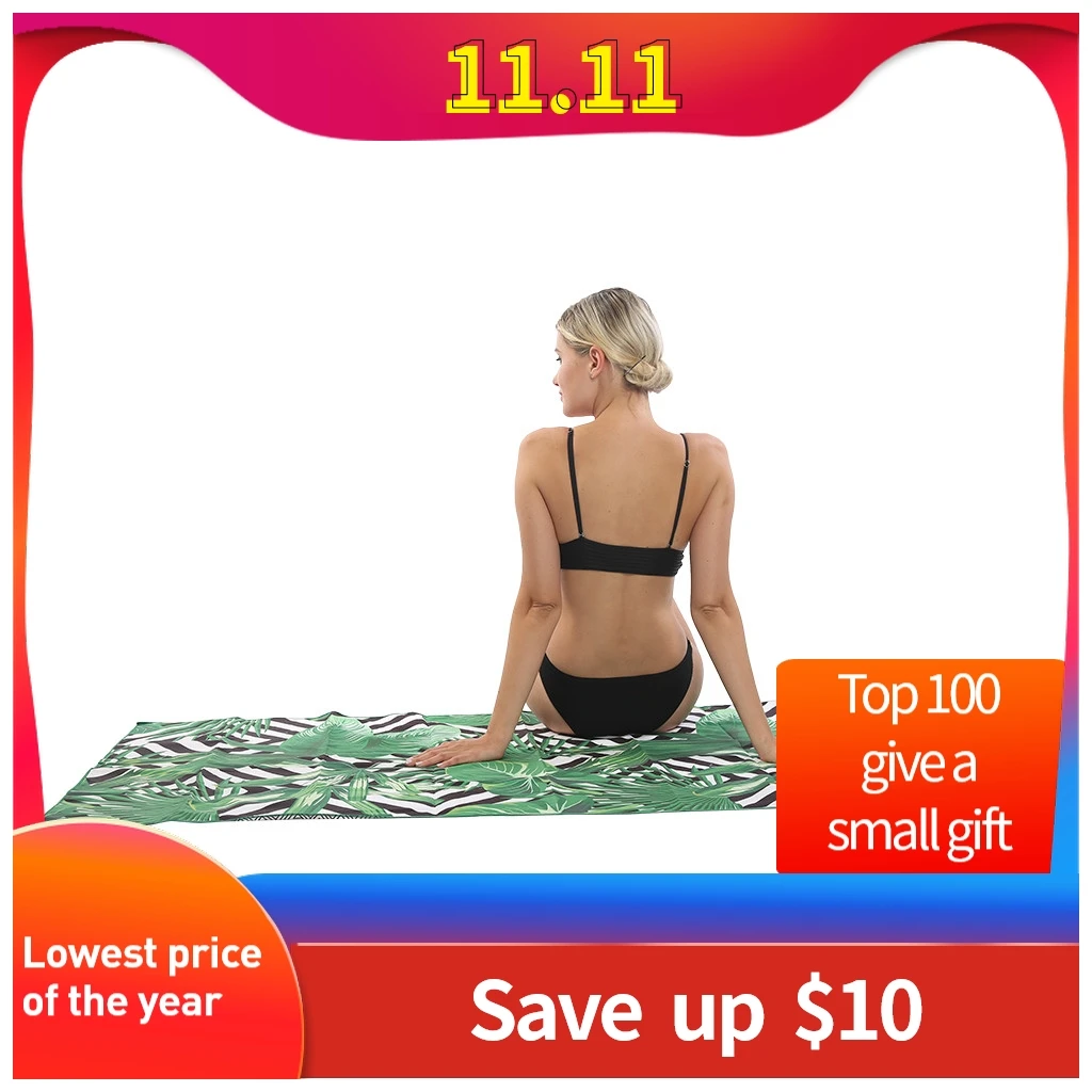 Милое двухстороннее пляжное полотенце пончо с принтом купальное одеяло для