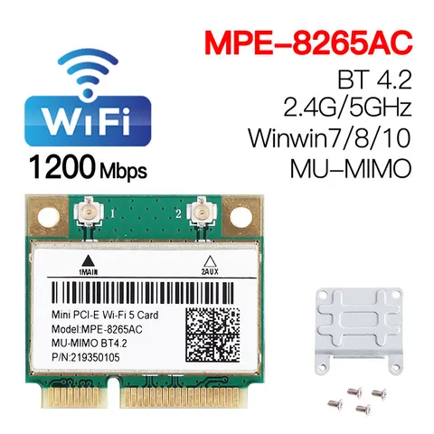 Wi-Fi 6 двухдиапазонный 3000 Мбит/с MPE-AX3000H беспроводной Half Mini PCI-E Wi-Fi Карта Bluetooth 5,0 1/802 AX/ac 2,4 ГГц 5 ГГц адаптер для ноутбука