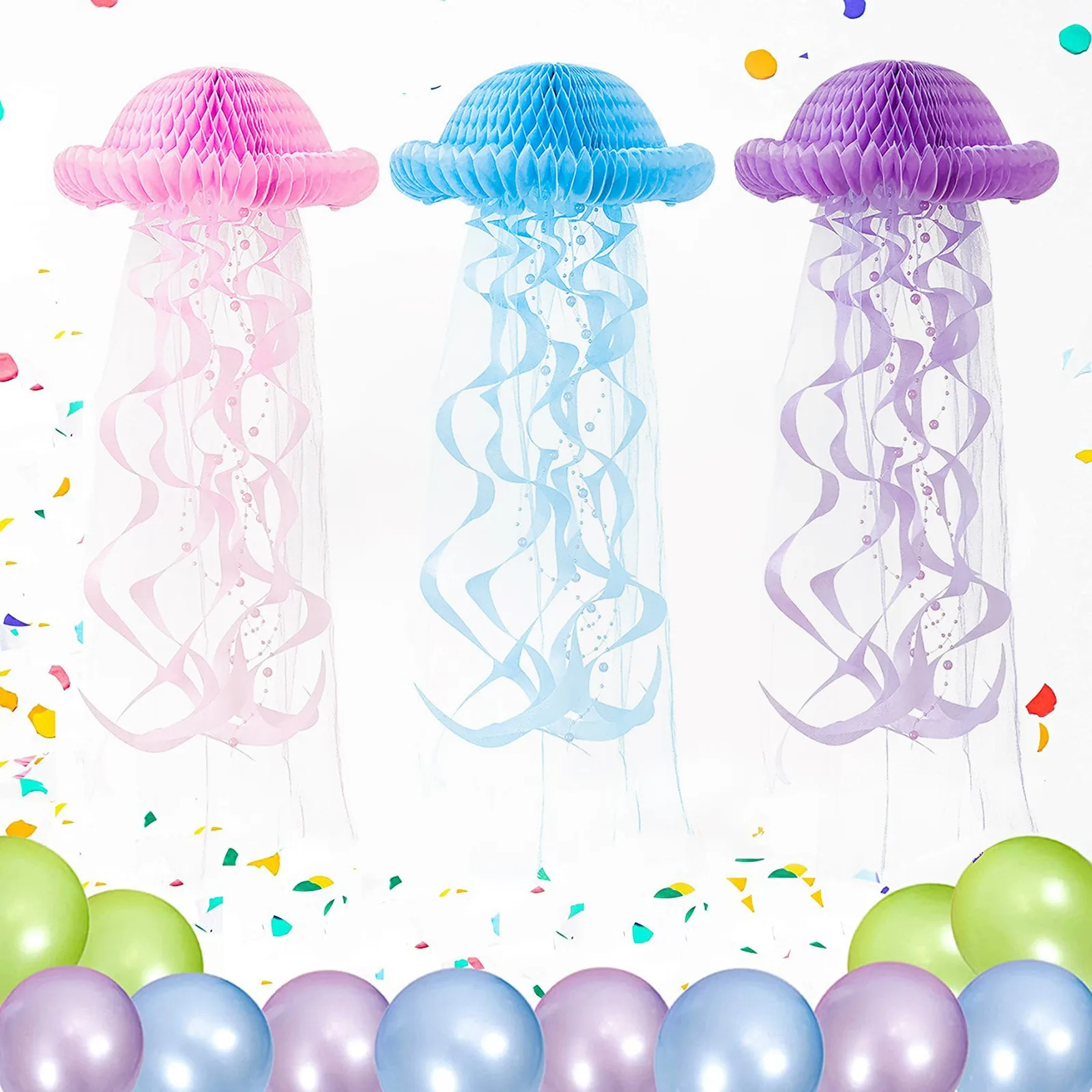 Бумажный фонарь с Медузой украшение для вечерние подвесные пожелания под морем