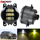 Передний бампер автомобиля светодиодный туман светильник для Renault Kadjar 2015 2016 2017 2018 светодиодный Противотуманные лампы дневного света светильник DRL H11 12V