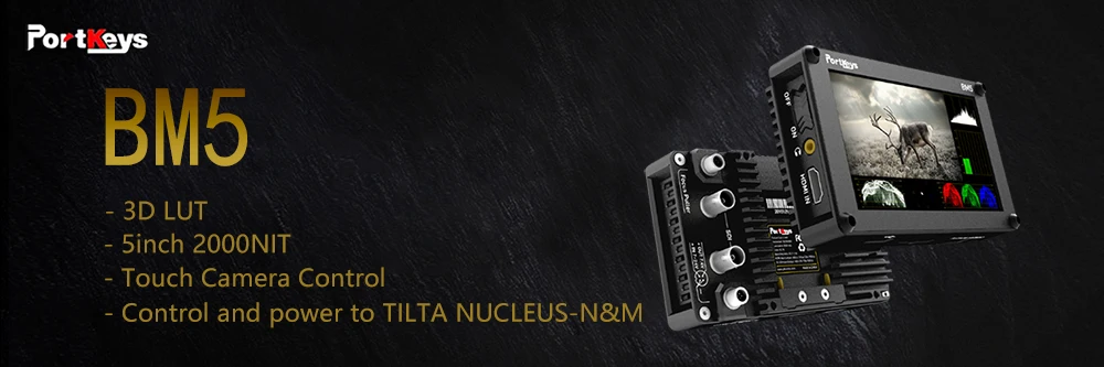 Портключи BM7 7 дюймов супер яркий 2000nit HDMI/3G-SDI Full HD Камера поле для контроля уровня сахара в крови с 3D LUT и HDR, видеомонитор